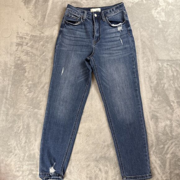 Vervet Womens Highrise Jeans Sz 27 Stretch Skinny Medium Wash Cropped - Picture 1 of 9